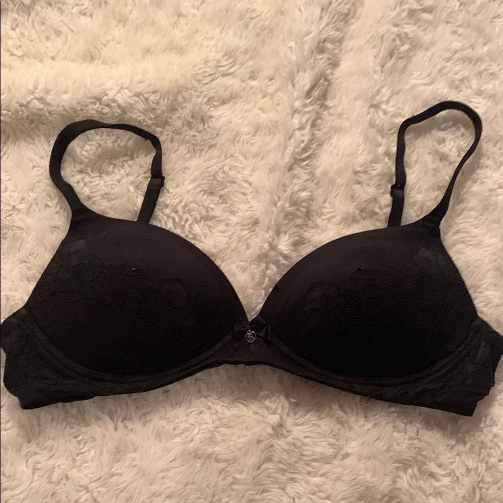 Classic Black Triangle Bra with Adjustable Straps